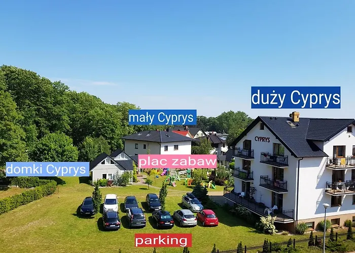 Cyprys Z Mini Aneksami Kuchennymi Quarto em Acomodações Particulares Władysławowo