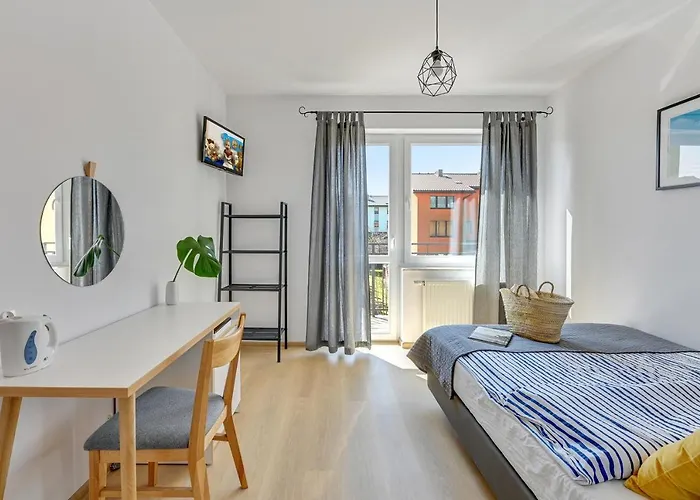 Cyprys Z Mini Aneksami Kuchennymi Quarto em Acomodações Particulares Władysławowo