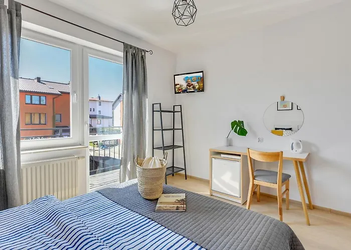 Cyprys Z Mini Aneksami Kuchennymi Quarto em Acomodações Particulares Władysławowo